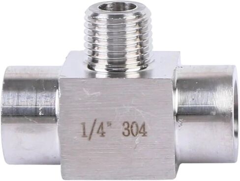 M14 M16 M20 3/8 "1/2" BSPP أنثى الموضوع الفولاذ المقاوم للصدأ المحملة نوع 3 طريقة ارتفاع ضغط الأنابيب المناسب موصل (ذكر-أنثى-أنثى، BSP3I8) تركيبات السباكة in Kuwait