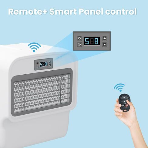 آلة تيار السباحة ECOPOOLTECH 3000 GPM لحمامات السباحة الموجودة في الأرض | مدرب تيار 30 فولت قابل للتعديل بـ 9 سرعات للياقة البدنية للبالغين، والمقاومة، والقدرة على التحمل، وتدريبات حمام السباحة منخفضة التأثير على الأرض in Kuwait