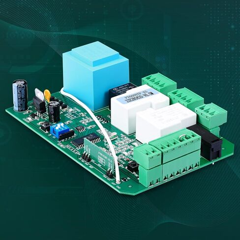 لوحة دائرة فتح البوابة المنزلقة CO-Z AC، ومحرك البوابة المنزلقة والملحقات، لوحة التحكم الإلكترونية الرئيسية، ولوحة منطق مشغل البوابة البديلة، وتتضمن جهاز تحكم عن بعد 433.92 ميجاهرتز in Kuwait