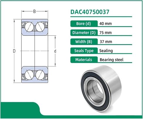 1pcs DAC40750037 40X75X37 BAHB633966 559494 510029 IR-8593 TGB12933S03 Hub Wheel Bearing in Kuwait
