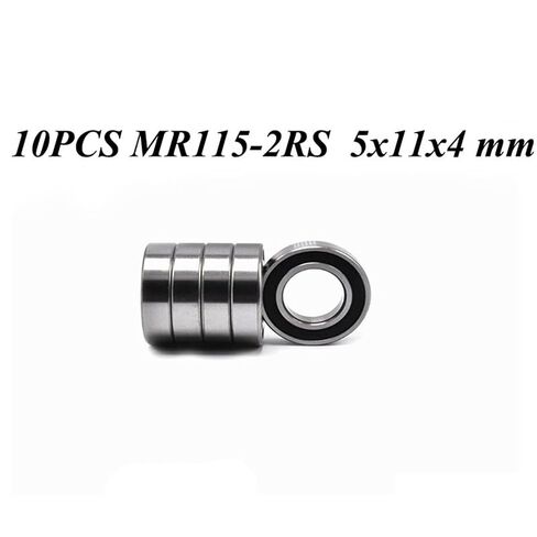 10 قطعة MR115-2RS MR115 2RS RS MR115RS 5x11x4 مللي متر المطاط مختومة غطاء مصغرة كرة أخدود عميقة تحمل in Kuwait