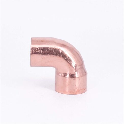 Pipe Fittings 1/2" 5/8" 3/4" 7/8" 1" 16 19 22 28 35 42 54 67mm Welding Cup to Male End Copper Single-end Feeding 90 Degree Elbow for Air Conditioning (Color : 12.7mm Wall 1.0mm) Plumbing Fittings in Kuwait