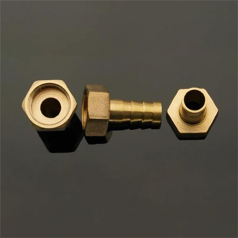 Pipe Fittings Brass ID 3mm-25mm Hose Connector M6-M22 AND 1/8'' 1/4'' 3/8"1/2'' Female Thread(32mm,1/4") Plumbing Fittings in Kuwait