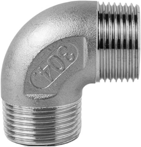 1/8 "1/4" 3/8 "1/2" 3/4 "1" BSPP ذكر الموضوع 304 الفولاذ المقاوم للصدأ 90 درجة الكوع وصلة أنابيب موصل مقرنة (BSP1.2) تركيبات سباكة in Kuwait