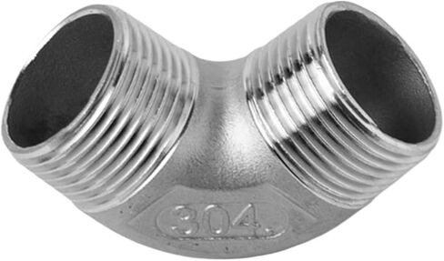 1/8 "1/4" 3/8 "1/2" 3/4 "1" BSPP ذكر الموضوع 304 الفولاذ المقاوم للصدأ 90 درجة الكوع وصلة أنابيب موصل مقرنة (BSP1.2) تركيبات سباكة in Kuwait