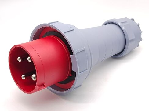 Waterproof Industrial Connector Plug 4Pin 125A 380V-415V 3P+E IP67 in Kuwait