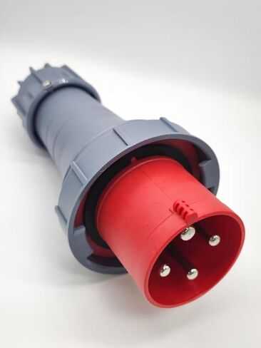 Waterproof Industrial Connector Plug 4Pin 125A 380V-415V 3P+E IP67 in Kuwait