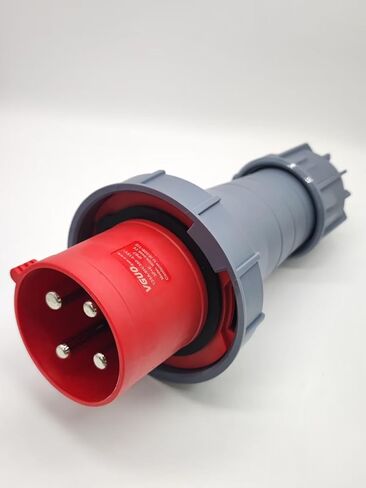 Waterproof Industrial Connector Plug 4Pin 125A 380V-415V 3P+E IP67 in Kuwait