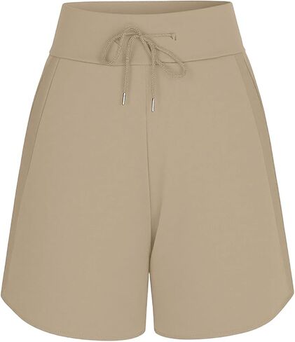 HGps8w Workout Shorts for Women Summer Stretchy Casual High Waisted Versatile Outdoor Yoga Shorts with Pockets in Kuwait