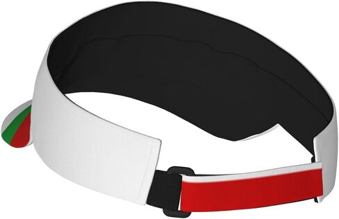 Flag of Belarus Print Foldable Sun Visor Hat Lightweight Adjustable Sun Visor Hat Outdoor Sports Cap for Adults Black in Saudi Arabia