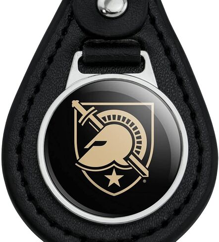 GRAPHICS & MORE Black Leather United States Military Academy Primary Logo Keychain in Kuwait