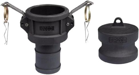 DN15 إلى DN50 PP Camlock اقتران محول تركيب البلاستيك MPT FPT Barb مجموعة قطع الاتصال السريع (TypeC + DP، 1-1/2") in Kuwait