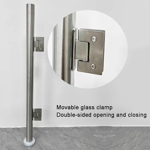 Automatic Closing Indoor Safety GateMetal Swing Door for Office Library & Market EntranceUniversal Guardrail (35.4x35.4 in) Durable & Secure Access Control in Kuwait