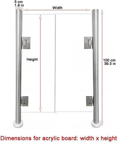 Automatic Closing Indoor Safety GateMetal Swing Door for Office Library & Market EntranceUniversal Guardrail (35.4x35.4 in) Durable & Secure Access Control in Kuwait