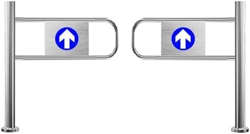 Universal Safety Gate - Spring-Loaded Swing Design for Shopping Malls, Supermarkets, Warehouses, and Library Entrances in Kuwait
