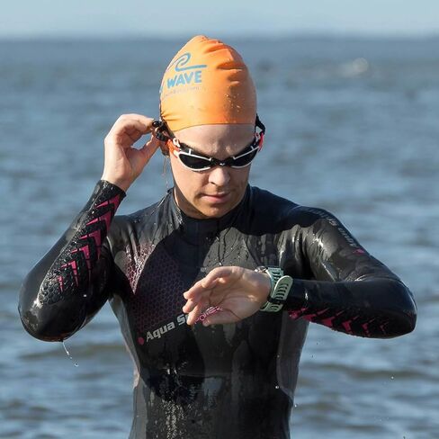 New Wave Swim Cap - Silicone (Orange) in Kuwait
