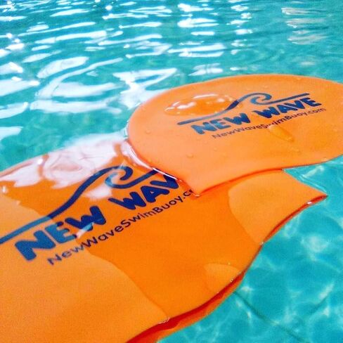 New Wave Swim Cap - Silicone (Orange) in Kuwait