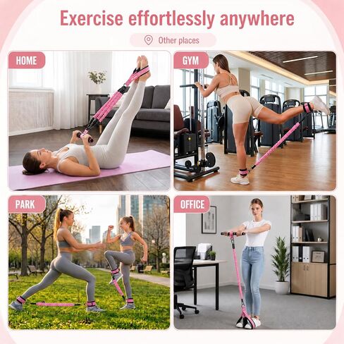 WHATAFIT ترقية الفرقة المقاومة دواسة متعددة الوظائف مع مقابض، 3-أنبوب قابل للتعديل دواسة القدم ممارسة الفرقة، وشملت الأشرطة الكاحل، لABS الأساسية الساق الذراع الخصر كامل الجسم تجريب في المنزل الصالة الرياضية in Kuwait