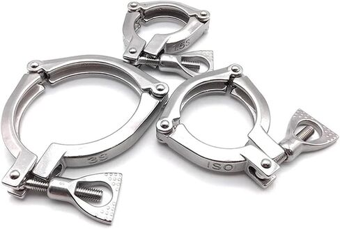 1pc 1.5" SS304 Three Section Three Clamp Joint Ferrule 50.5mm Pipe Fitting Homemade brew Plumbing Fittings in Kuwait