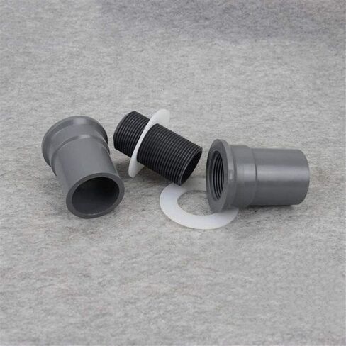 3 قطع PVC 1/2 بوصة 20 مم - 1-1/2 بوصة 50 مم موصل خرطوم مقاوم للماء لخزان الأسماك حوض السمك أجزاء أنابيب UPVC (اللون: القطر الداخلي 20 مم) تركيبات السباكة in Kuwait