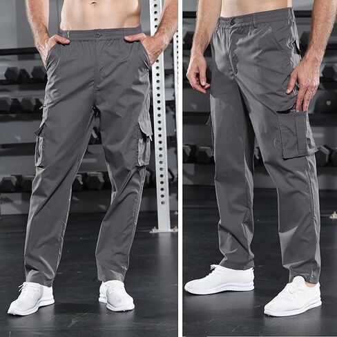 Men’s Outdoor Cargo Pant with Multi Pockets Lightweight Tactical Pant for Hiking Jogger Classic Fit in Kuwait
