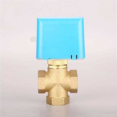 Motorized Electric Brass Globe Valve DN15 DN20 DN25-2 Wire AC 220V Two Way Shut-off Valve for Fluid Control(220vac-3 Way DN20) in Kuwait