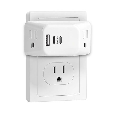 سفينة سياحية متعددة المكونات منفذ موسع الجدار منفذ الخائن مع 2USB C 1 USB A، موسع المكونات الصغيرة المتعددة، أساسيات الرحلات البحرية، محول منفذ لا حامي عرام للمنزل مكتب غرفة النوم in Kuwait