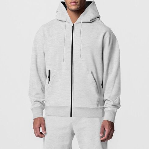 Athletic Sweatsuit Set for Men 2 Piece Tracksuit Full Zip up Hoodie Sweatshirt Jacket Bound Feet Jogger Sweatpant Suit in Kuwait
