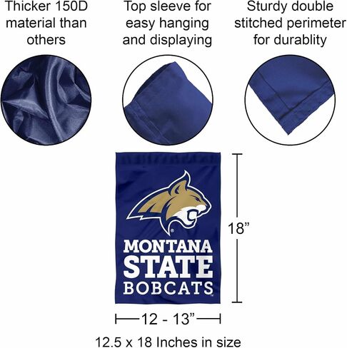 Montana State Bobcats Wordmark Logo Garden Banner Flag in Kuwait