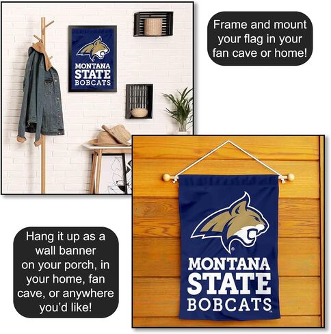 Montana State Bobcats Wordmark Logo Garden Banner Flag in Kuwait