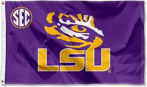 علم ولاية لويزيانا LSU Tigers SEC كبير الحجم in Kuwait