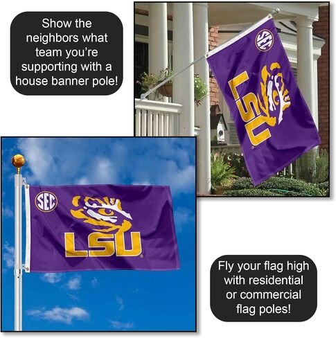 علم ولاية لويزيانا LSU Tigers SEC كبير الحجم in Kuwait