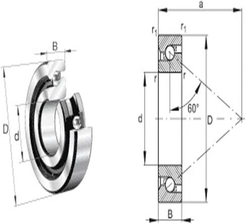 1pcs 760204TN1-P4 760204 20x47x14 7602020 TVP ABEC-7High Load Capacity Ball Screw Support Bearings in Kuwait