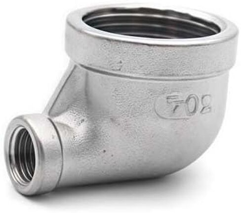 1 قطعة 1-1/4 "-1/2" BSP تجهيزات أنابيب الموضوع 90 درجة بزاوية الفولاذ المقاوم للصدأ SS304 أنثى الخيوط المخفض تركيبات سباكة in Kuwait