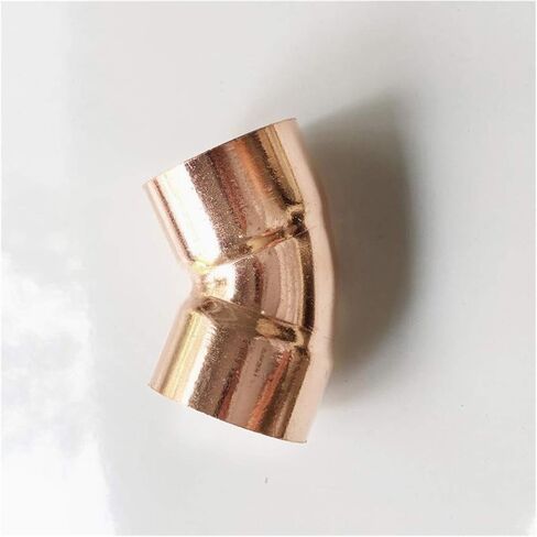 Pipe Fittings 67 76 80 89 108 133mm Inner Diameter Copper End Soldering 45 Degree Elbow Joint for Air Conditioning (Color : ID 133mm Wall 2.7mm) Plumbing Fittings in Kuwait