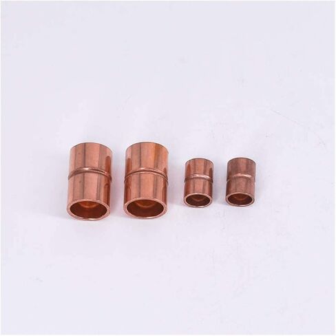 Pipe Fittings 32 35 38 42 45mm Inner Diameter Pure Copper End Feed Solder Coupling Pipe Air Conditioning Accessories (Color : ID 45mm Wall 1.5mm) Plumbing Fittings in Kuwait