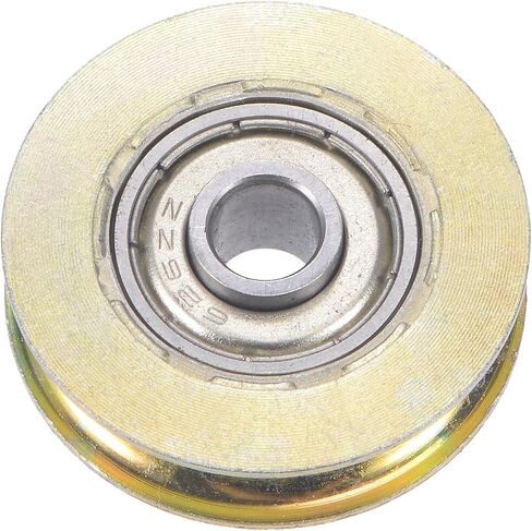 بكرة باب منزلق من uxcell على شكل حرف U فتحة عمود 6.4 مم قطر 32 مم، محمل فولاذي، عبوة من 4 قطع in Kuwait
