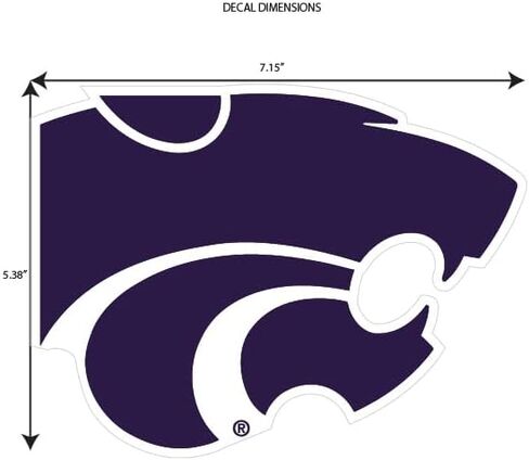 Siskiyou NCAA Kansas State Wildcats Logo Auto Decal in Kuwait
