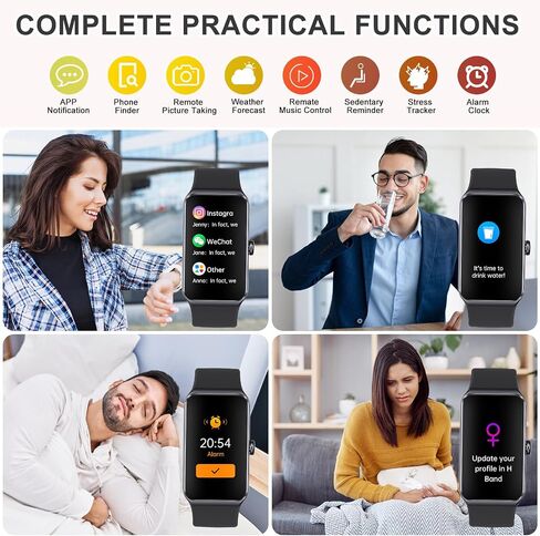 Fitness Tracker, Activity Trackers with 24/7 Heart Rate Blood Pressure Blood Oxygen Sleep Monitor, Step Counter with 100+ Sports Modes, Calorie Smart Watch Pedometer for Men Women in Kuwait