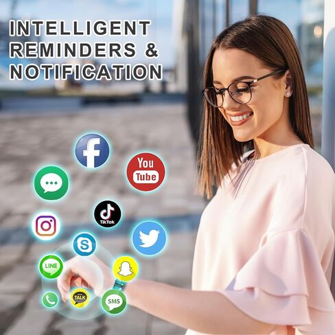 Fitness Tracker, Activity Trackers with 24/7 Heart Rate Blood Pressure Blood Oxygen Sleep Monitor, Step Counter with 100+ Sports Modes, Calorie Smart Watch Pedometer for Men Women in Kuwait