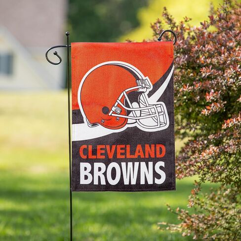 NFL Cleveland Browns Garden Flag 12x18 Double Sided, Officially Licensed Sports Flags For Outside, Indoor and Outdoor Flags for Football Fans in Kuwait
