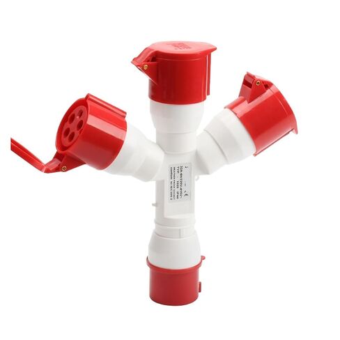 One-to-Three Industrial Socket 5X32A Three-Way Aviation Plug Waterproof IP44 1025-3 in Kuwait