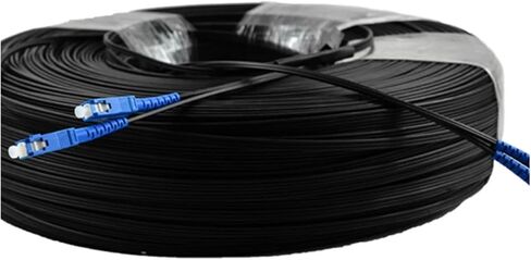 2-Core Indoor Fiber Optic Jumper SC UPC SingleMode 150m/200m - GJXH-2B6,1pcs | White,200M in Saudi Arabia