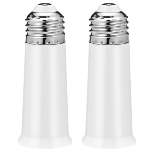 QWORK E26 Light Socket Extender 2.56 Inch Extension, 2 PackMedium Screw Base Adapter Max 200W Heat Resistant Flame Retardant Material Easy Twist Installation in Kuwait