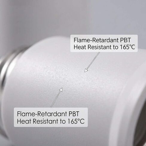 QWORK E26 Light Socket Extender 2.56 Inch Extension, 2 PackMedium Screw Base Adapter Max 200W Heat Resistant Flame Retardant Material Easy Twist Installation in Kuwait