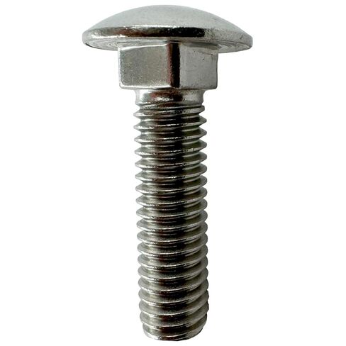 (10) 3/8-16 x 1.5"- 304 (18-8) Grade Stainless Steel Carriage Bolts Screws Dome Head Nuts & Washers Included for Trailer Deck Floors headboards-Rust Resistant by BRAUNY BOY- Qty (10) in Kuwait