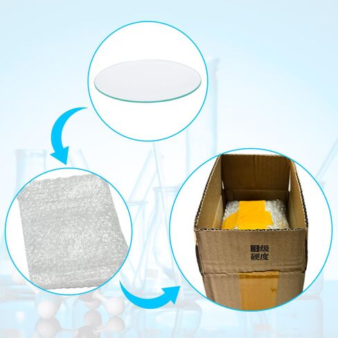 1pcs O/D 45-200mm Round Domed Glass Watch Tool Watch Glass Flask Cover Evaporating Dish (200mm) in Kuwait