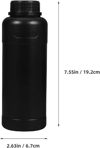 Beaupretty 10pcs 500ml Reagent Sample Bottles with Leak-proof Black Screw Caps, Wide Mouth Laboratory Chemical Storage Containers for Liquid Samples and Reagent Storage in Kuwait