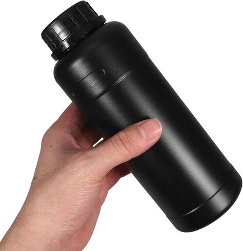 Beaupretty 10pcs 500ml Reagent Sample Bottles with Leak-proof Black Screw Caps, Wide Mouth Laboratory Chemical Storage Containers for Liquid Samples and Reagent Storage in Kuwait