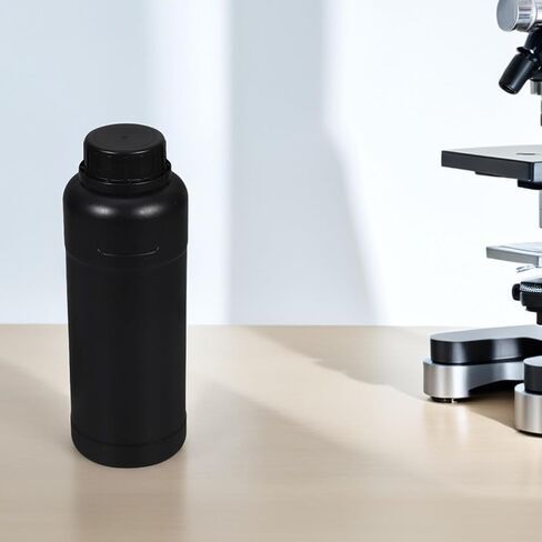 Beaupretty 10pcs 500ml Reagent Sample Bottles with Leak-proof Black Screw Caps, Wide Mouth Laboratory Chemical Storage Containers for Liquid Samples and Reagent Storage in Kuwait